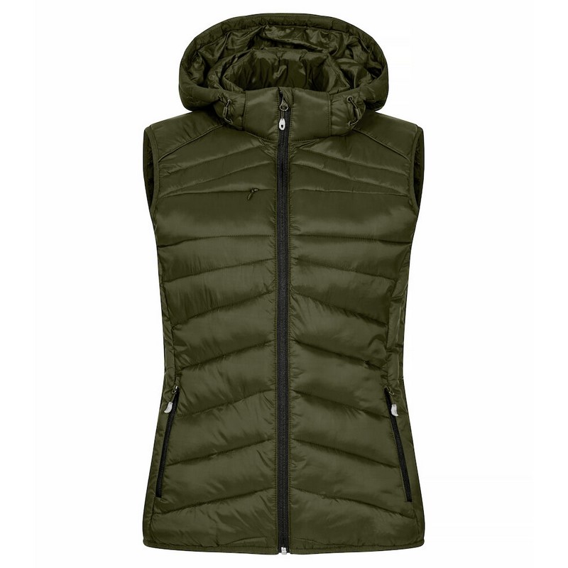 Gilet Doudoune Femme Idao - Vert kaki