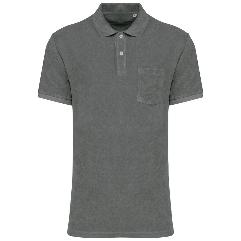 Polo Ecoresponsable en Eponge Homme - Iron grey