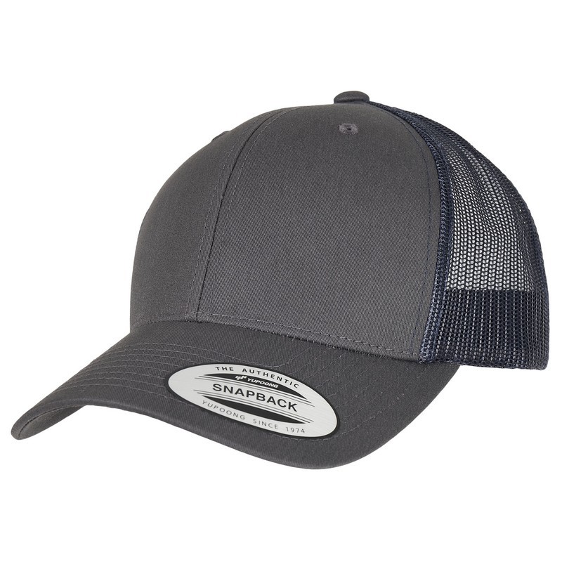 Casquette Trucker Retro Bicolore - Charcoal/navy