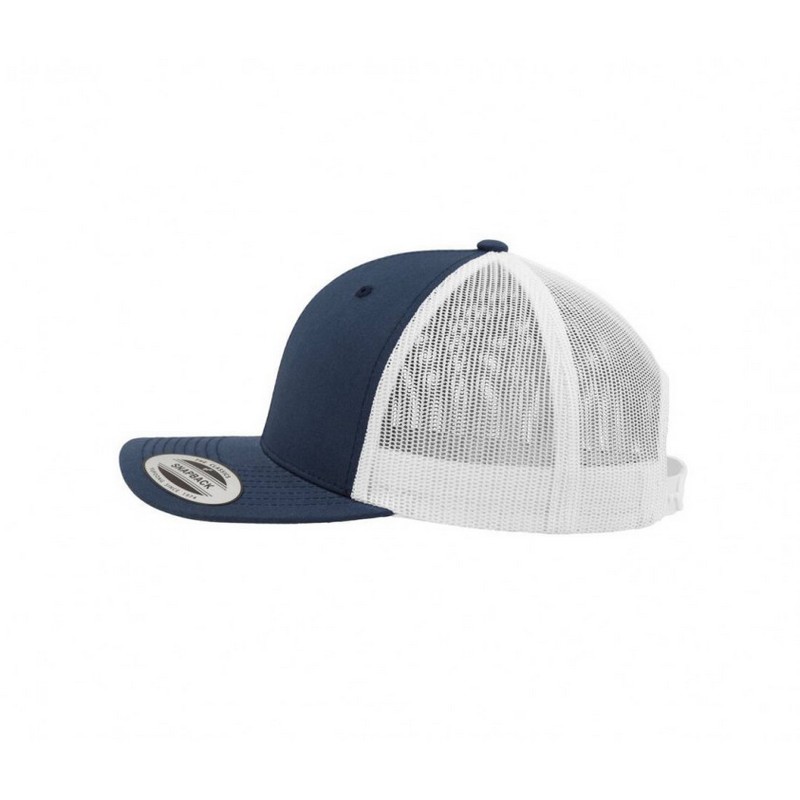 Casquette Trucker Retro Bicolore - Navy/white