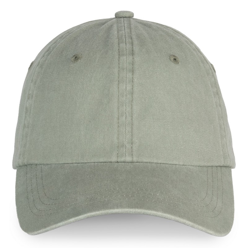 Casquette écoresponsable délavée unisexe - Almond green