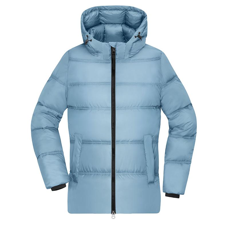 Veste Hiver Matelassée Polyester Recyclé Femme - Bleu laiteux