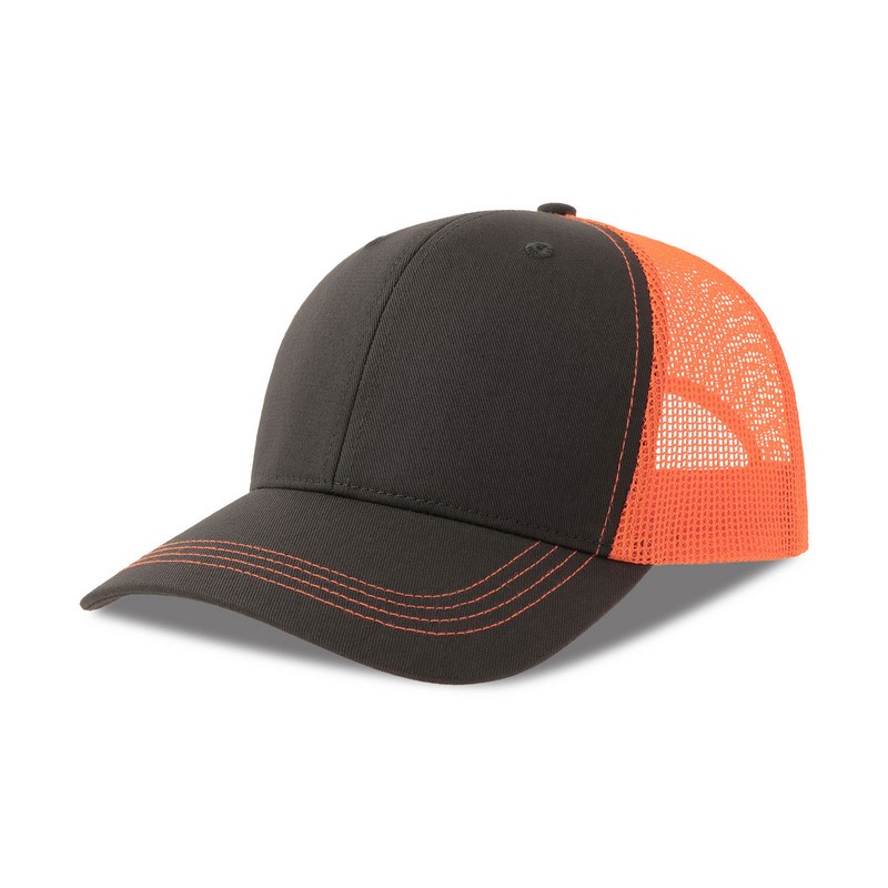 Casquette Trucker Sonic Eco - Dark grey/fluo orange
