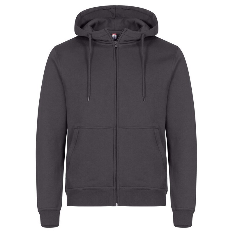 Sweat Capuche Zippé Miami 260 - Gris métal