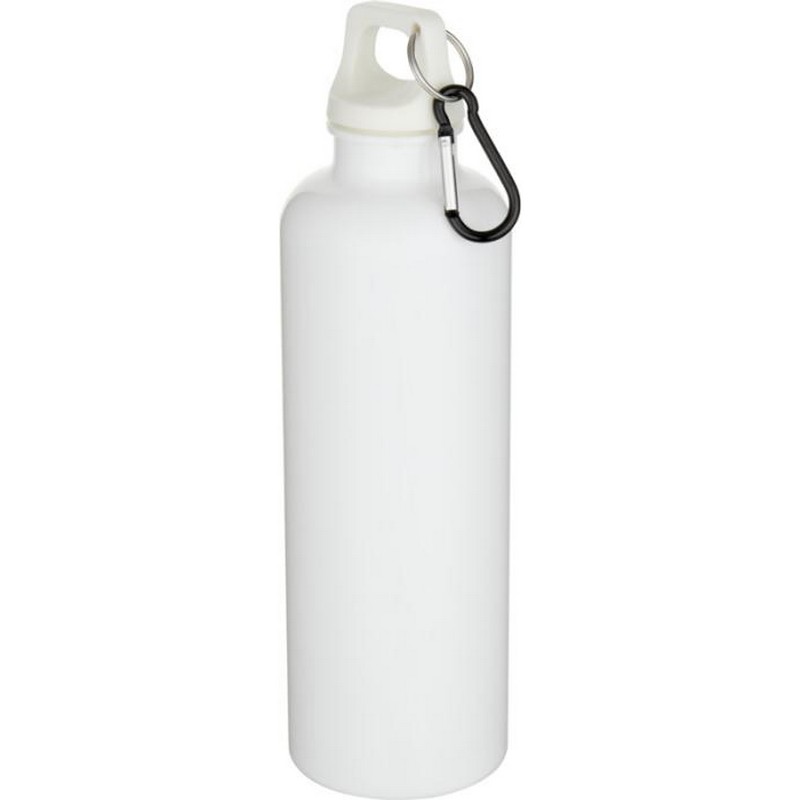 Bidon Plastique Recyclé Mousqueton Marcel Uni 750 - Blanc