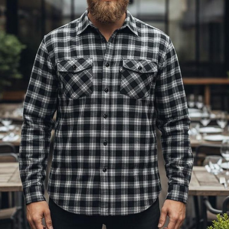 Chemise à Carreaux Flanelle Coton 145