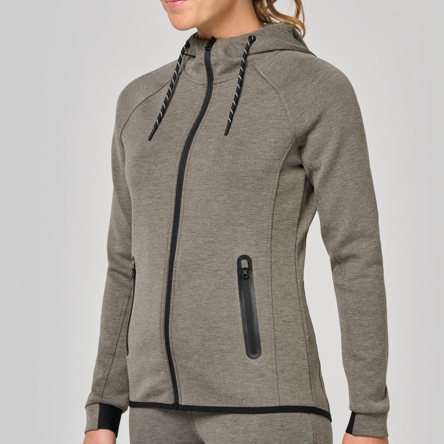 Sweat à Capuche Zippé Performance Femme 310